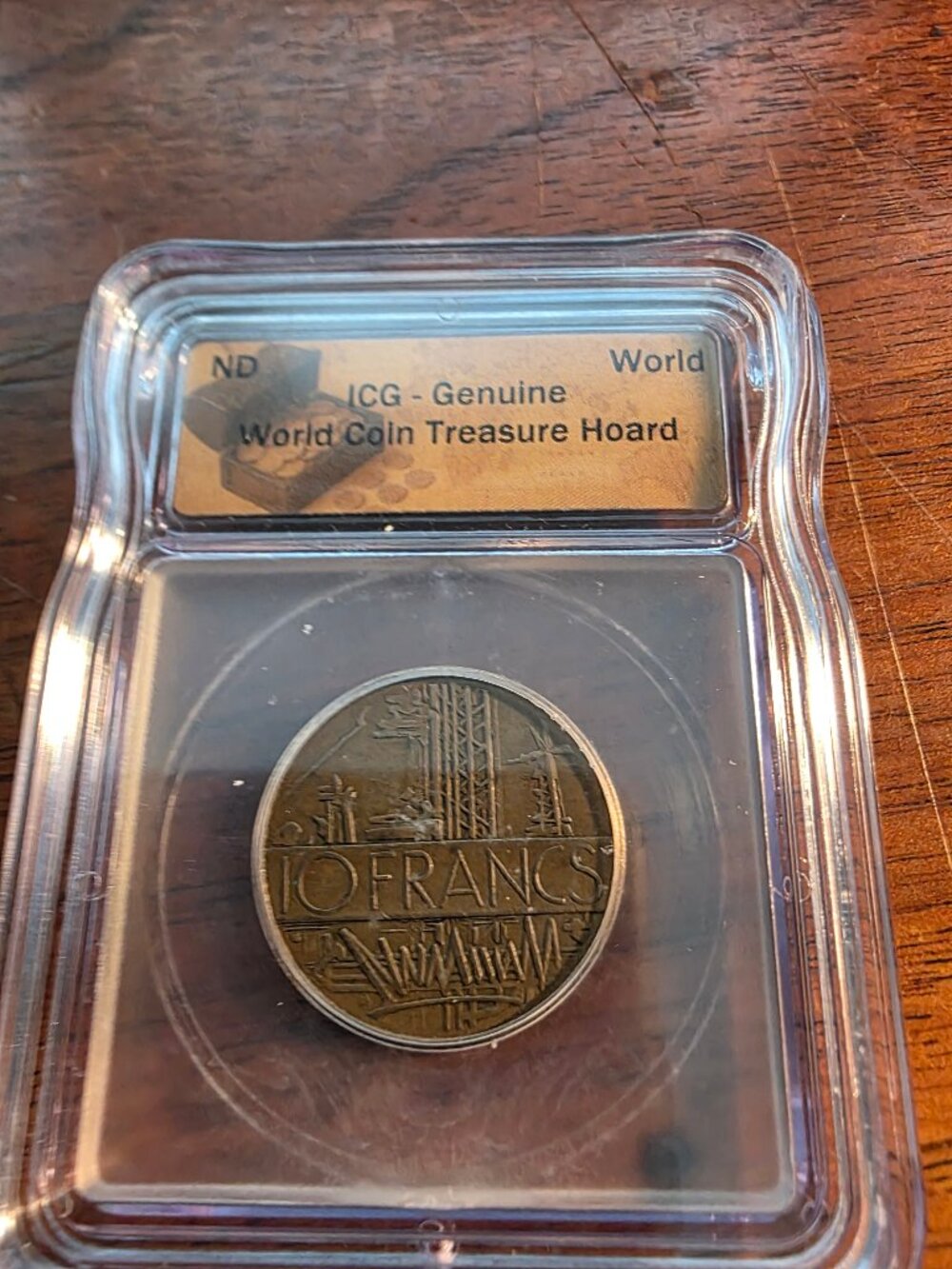 1976 ICG GENUINE WORLD COIN TREASURE HOARD ND SLABBED COIN CERT#27229001172